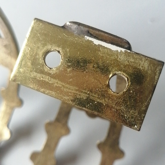 Vintage Brass Hooks Curtain Tie Drapery Holdbacks Wall Mounted Home Decor (2pcs) - Picture 9 of 11